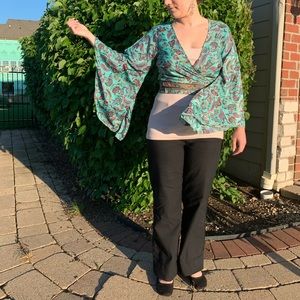 Sari Silk Wrap Top, NWT, One Size Fits Most S-L, Handmade in India from Sarees